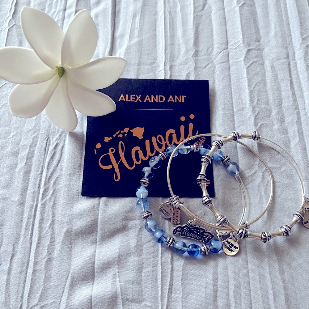 Alex and Ani Hawaii Islands Bracelet Set of 3🌺